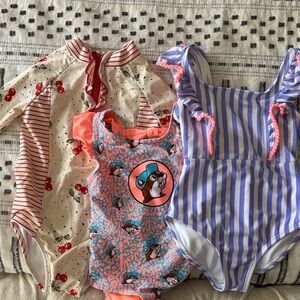 Girls' One-Piece Swim Suits